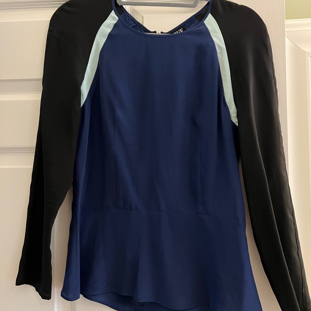 Love & Liberty silk long sleeve blouse